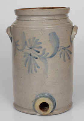 3 Gal. Stoneware Water Cooler w/ Floral Decoration, probably Henry Remmey, Jr., Philadelphia, PA