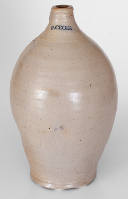 P. CROSS (Peter Cross, Hartford, Connecticut) Stoneware Jug, 1806-1808