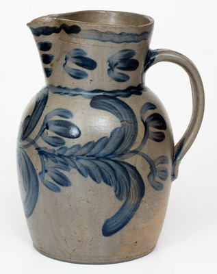 Very Important Newly Discovered HOLMES, Georgetown, D.C. Stoneware Pitcher, circa 1820