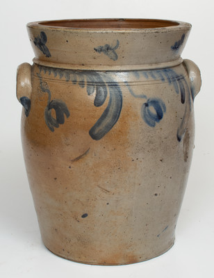 Very Unusual P. HERRMANN / BALTO. Stoneware Jar w/ Floral Decoration, Peter Herrmann, Baltimore, MD