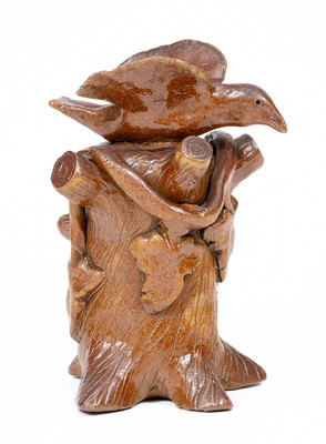 Ohio Sewertile Bird-on-Stump Figure