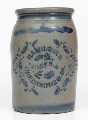 HAMILTON & JONES / GREENSBORO, PA Stoneware Jar