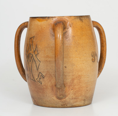 Exceptional Oversized Yale Stoneware Loving Cup