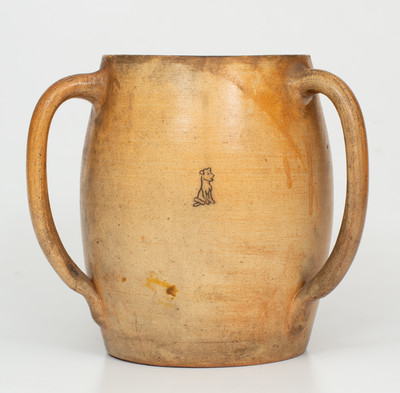 Exceptional Oversized Yale Stoneware Loving Cup