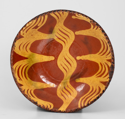 Fine Philadelphia Redware Plate, 18th century