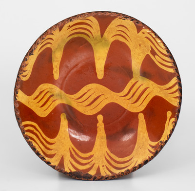 Fine Philadelphia Redware Plate, 18th century