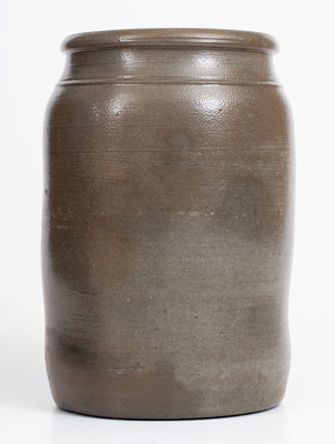 RICHEY & HAMILTON / PALATINE. / W.VA. Cobalt-Decorated Stoneware Jar