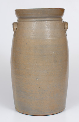 Four-Gallon A.P. DONAGHHO / Parkersburg, W.Va Cobalt-Decorated Stoneware Churn