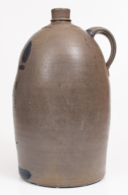 Three-Gallon Wheeling, West Virginia Stoneware Advertising Jug