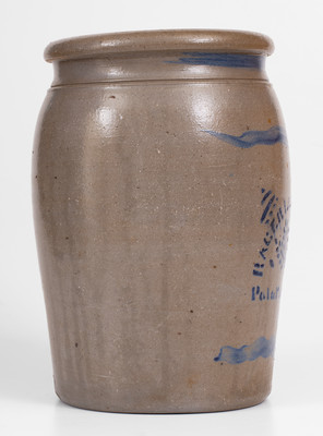 One-Gallon RAGER LLOYD & CO / Palatine, West Virginia Stoneware Jar