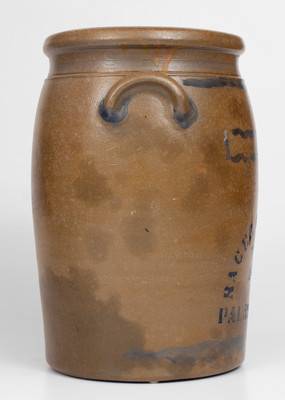Three-Gallon RAGER LLOYD & CO / PALATINE. W VA Stoneware Jar