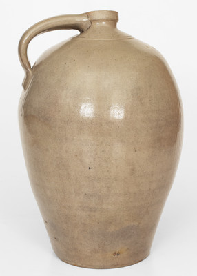 Scarce N CLARK / PARKERSBURG Stoneware Jug (VA, Now West Virginia), mid 19th century