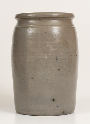 One-Gallon PALATINE POTTERY CO / PALATINE / W.VA. Stoneware Stenciled Pear Jar