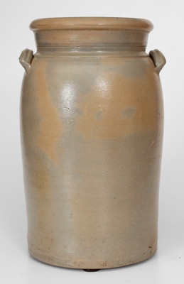 Three-Gallon E.B. TAYLOR / Richmond, Va. Stoneware Advertising Churn, attrib. Donaghho