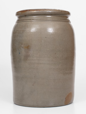 Two-Gallon E.B. TAYLOR / Richmond. Va. Stoneware Advertising Jar, attrib. Donaghho