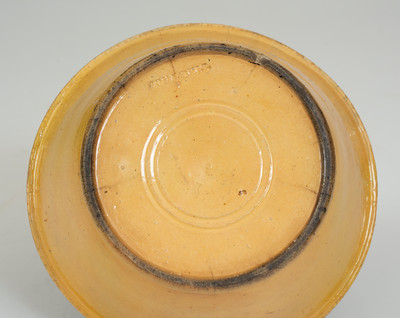 JOHN BELL (Waynesboro, PA) Redware Bowl, circa 1840-1880