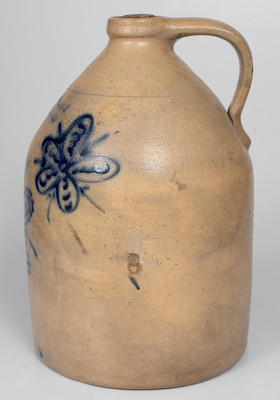 Fine M WOODRUFF / CORTLAND, NY Three-Gallon Stoneware Jug