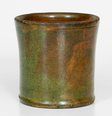Scarce Copper-Glazed Strasburg, Virginia Redware Mug