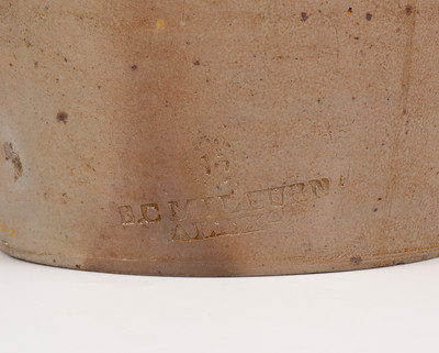 One-and-a-Half-Gallon B.C. MILBURN / ALEXA (Alexandria, VA) Stoneware Jar