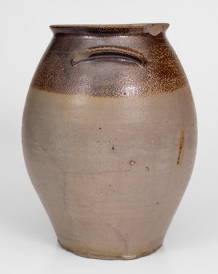 Attrib. John Swann (Alexandria, VA) Three-Gallon Iron-Decorated Stoneware Jar