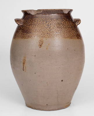 Attrib. John Swann (Alexandria, VA) Three-Gallon Iron-Decorated Stoneware Jar