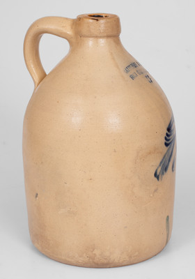 One-and-a-Half-Gallon SATTERLEE & MORY / FORT EDWARD, N.Y. Stoneware Bird Jug