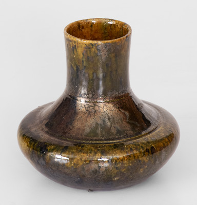 George Ohr Redware Vase, Stamped 