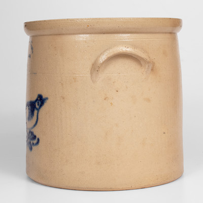 FORT EDWARD STONEWARE CO. / FORT EDWARD, N.Y. Stoneware Bird Crock