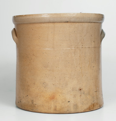 Four-Gallon New York State Stoneware Chicken Pecking Corn Crock