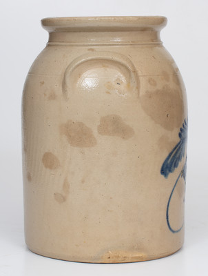 Two-Gallon RIEDINGER & CAIRE / POUGHKEEPSIE, NY Stoneware Bird Jar