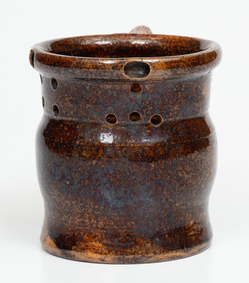 George Ohr Pottery Puzzle Mug, Signed 