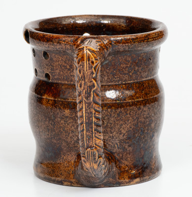 George Ohr Pottery Puzzle Mug, Signed