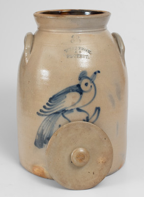 Three-Gallon WEST TROY, / N.Y. / POTTERY Stoneware Bird Jar