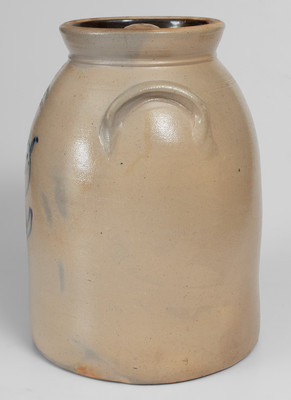 Three-Gallon WEST TROY, / N.Y. / POTTERY Stoneware Bird Jar