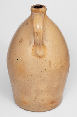 Rare Four-Gallon Thompson Harrington, Lyons, NY Stoneware Jug w/ Misspelled Maker's Mark