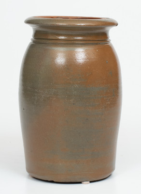 Scarce A.P. Donaghho Stoneware Canning Jar w/ Misspelled Maker's Mark, Parkersburg, WV
