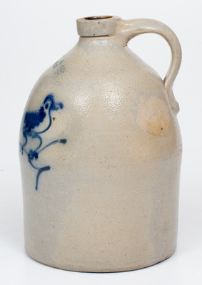 J. NORTON & CO. / BENNINGTON, VT Stoneware Bird Jug, circa 1860