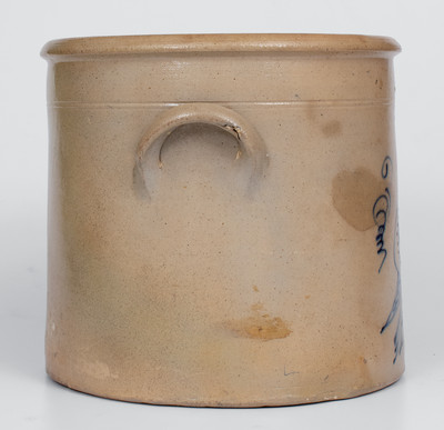 S. HART / FULTON, New York Stoneware Double Bird Crock