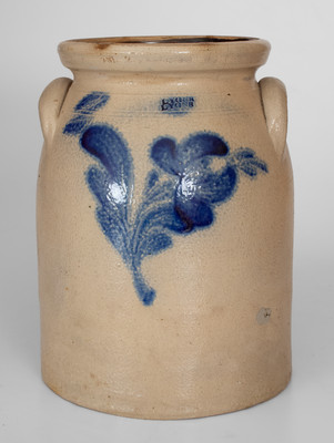 Two-Gallon Stoneware Jar Stamped Twice