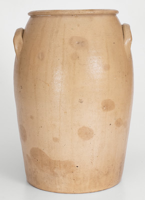 Exceptional T.H. WILLSON & CO. / HARRISBURG, PA Three-Gallon Stoneware Jar w/ Elaborate Decoration, 1852-55