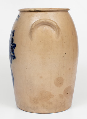 Exceptional T.H. WILLSON & CO. / HARRISBURG, PA Three-Gallon Stoneware Jar w/ Elaborate Decoration, 1852-55