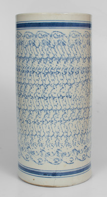 Spongeware Umbrella Stand, American, early 20th century