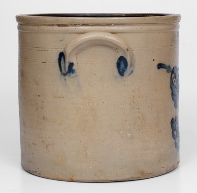 Fine Three-Gallon N. CLARK & CO / LYONS Stoneware Crock