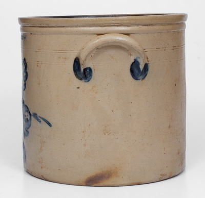 Fine Three-Gallon N. CLARK & CO / LYONS Stoneware Crock