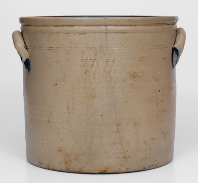 Fine Three-Gallon N. CLARK & CO / LYONS Stoneware Crock