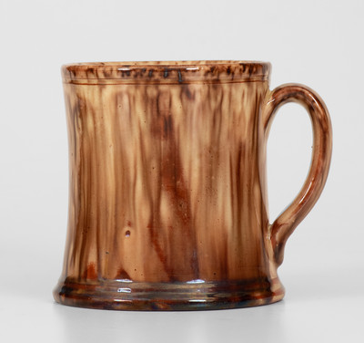 Exceptional JOHN BELL (Waynesboro, Pennsylvania) Redware Mug