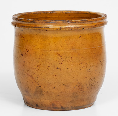 JOHN BELL / WAYNESBORO, PA Glazed Redware Jar, circa 1850-1880