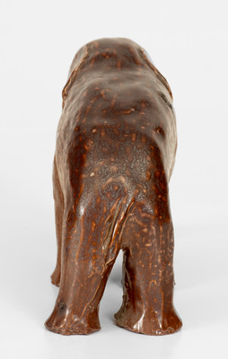 Sewer Tile Figure of an Elephant, Signed and Dated