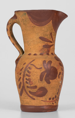 Tanware Pitcher, New Geneva, Pennsylvania origin, c1885