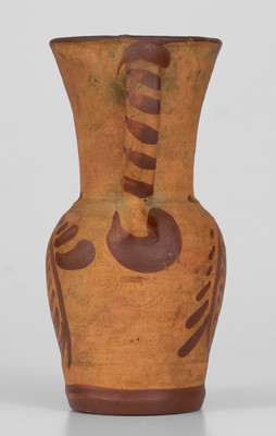 Tanware Pitcher, New Geneva, Pennsylvania origin, c1885